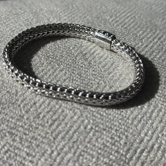 John Hardy Women's Classic Chain  6.5mm Icon Bracelet Sapphire Blue Gemstones - Picture 8 of 15